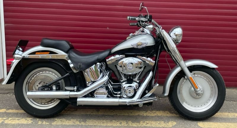 Silver and black anniversary  2003 HARLEY DAVIDSON FLSTFI Anniversary fatboy 