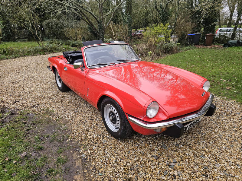 RED 1972 TRIUMPH SPITFIRE