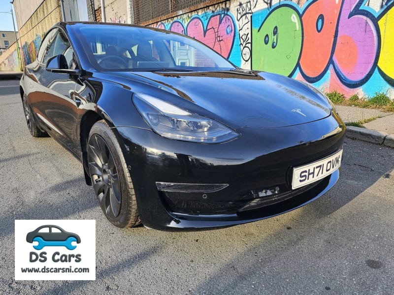 BLACK 2022 TESLA MODEL 3 LONG RANGE AWD