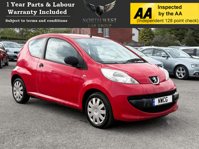 RED 2008 PEUGEOT 107 URBAN LITE