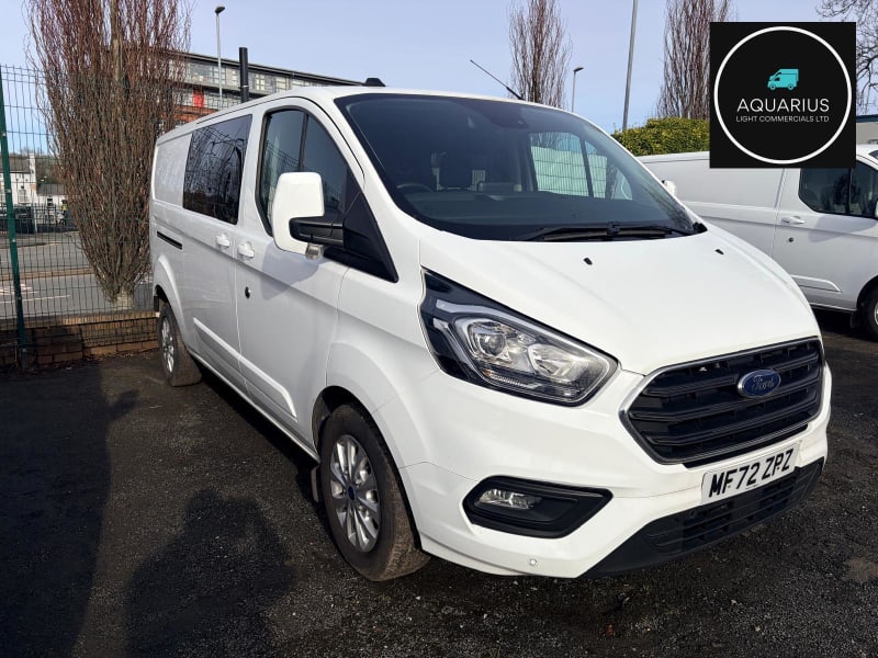 WHITE 2022 FORD TRANSIT CUSTOM 300LIMITD EBLUE