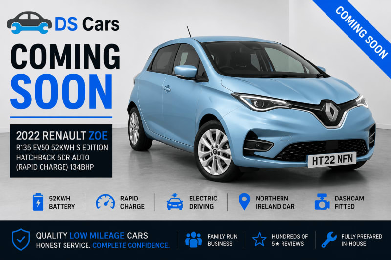 2022 RENAULT ZOE S EDITION RAPID CHRGE EV50