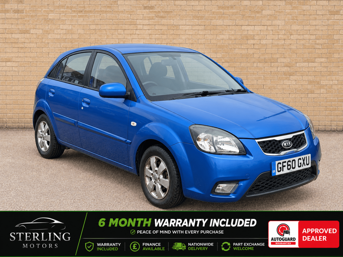 2010 Kia Rio 1.4 2 Hatchback 5DR Petrol Manual (139 G/km, 95 Bhp) used car for sale
