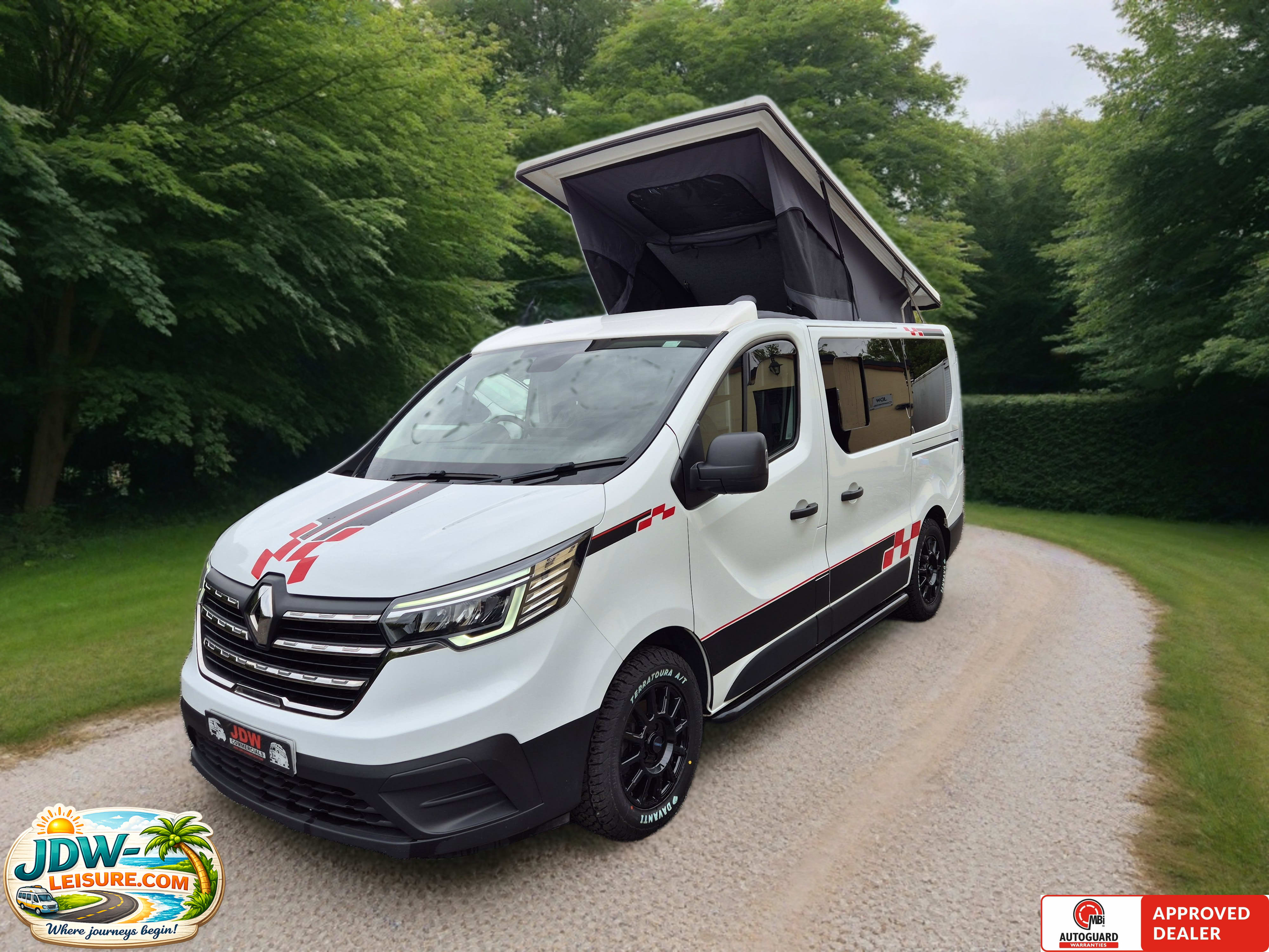WHITE 2023 RENAULT TRAFIC SL28 B-NESS + BLUE DCI  4  Berth  Camper van