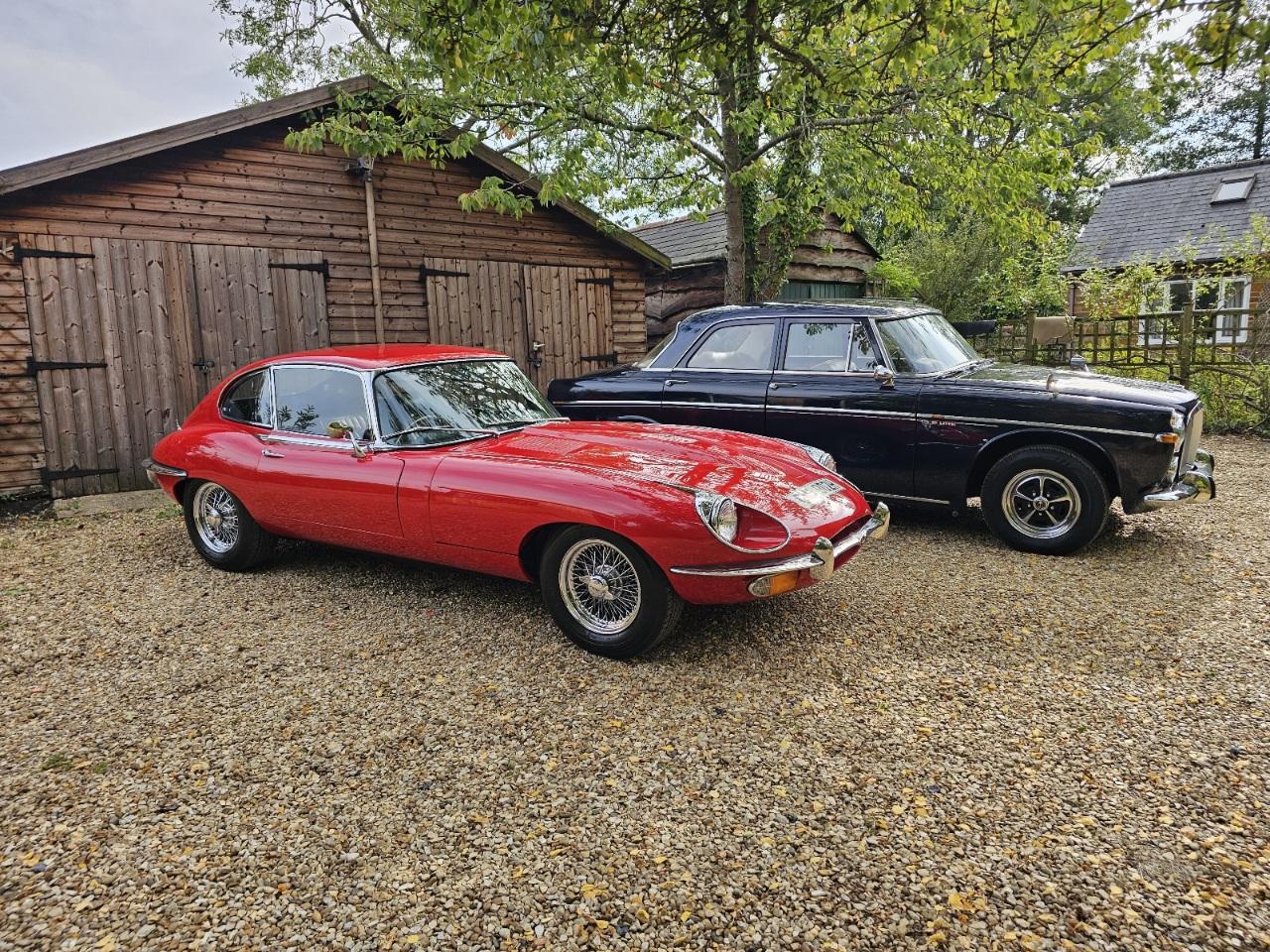 Red jaguar E type