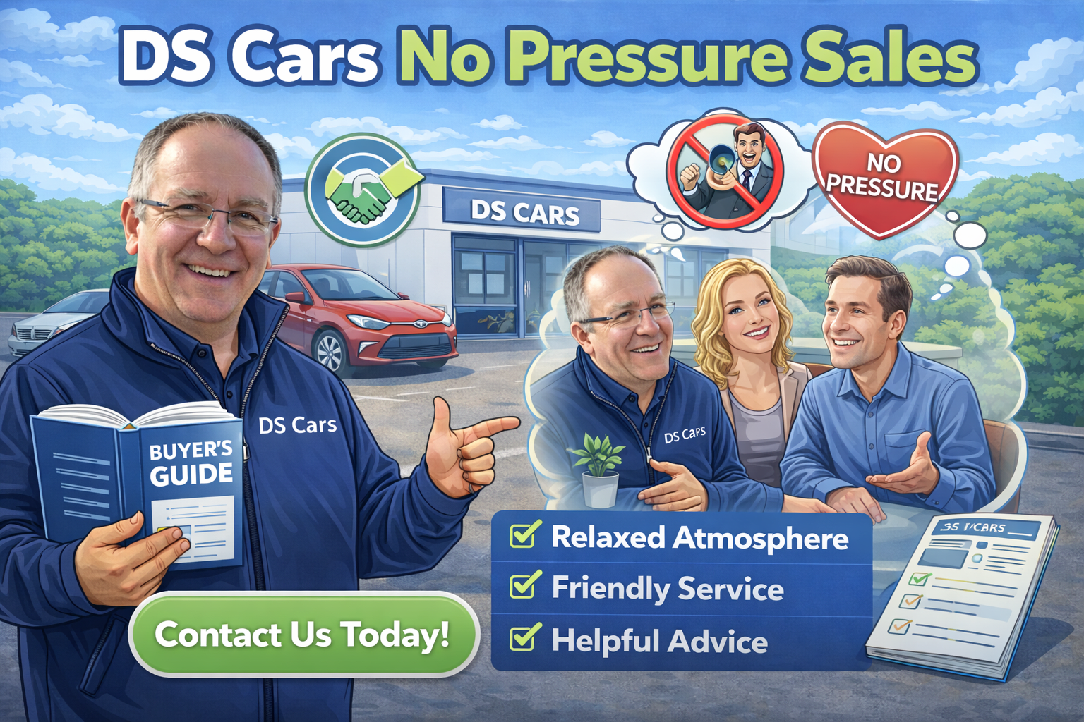 No pressure sales tactics at DS Cars in Northern Ireland