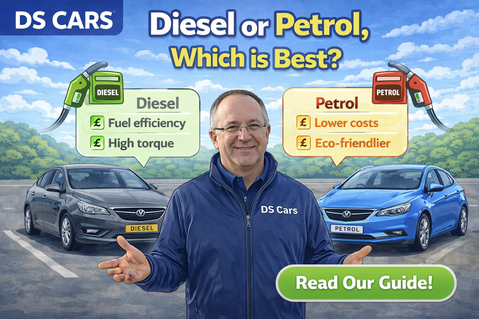 What are the pros and cons of petrol vs diesel cars?