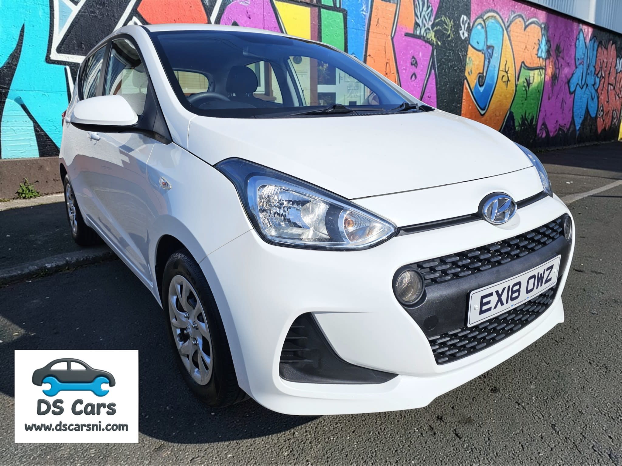 WHITE 2018 HYUNDAI i10 