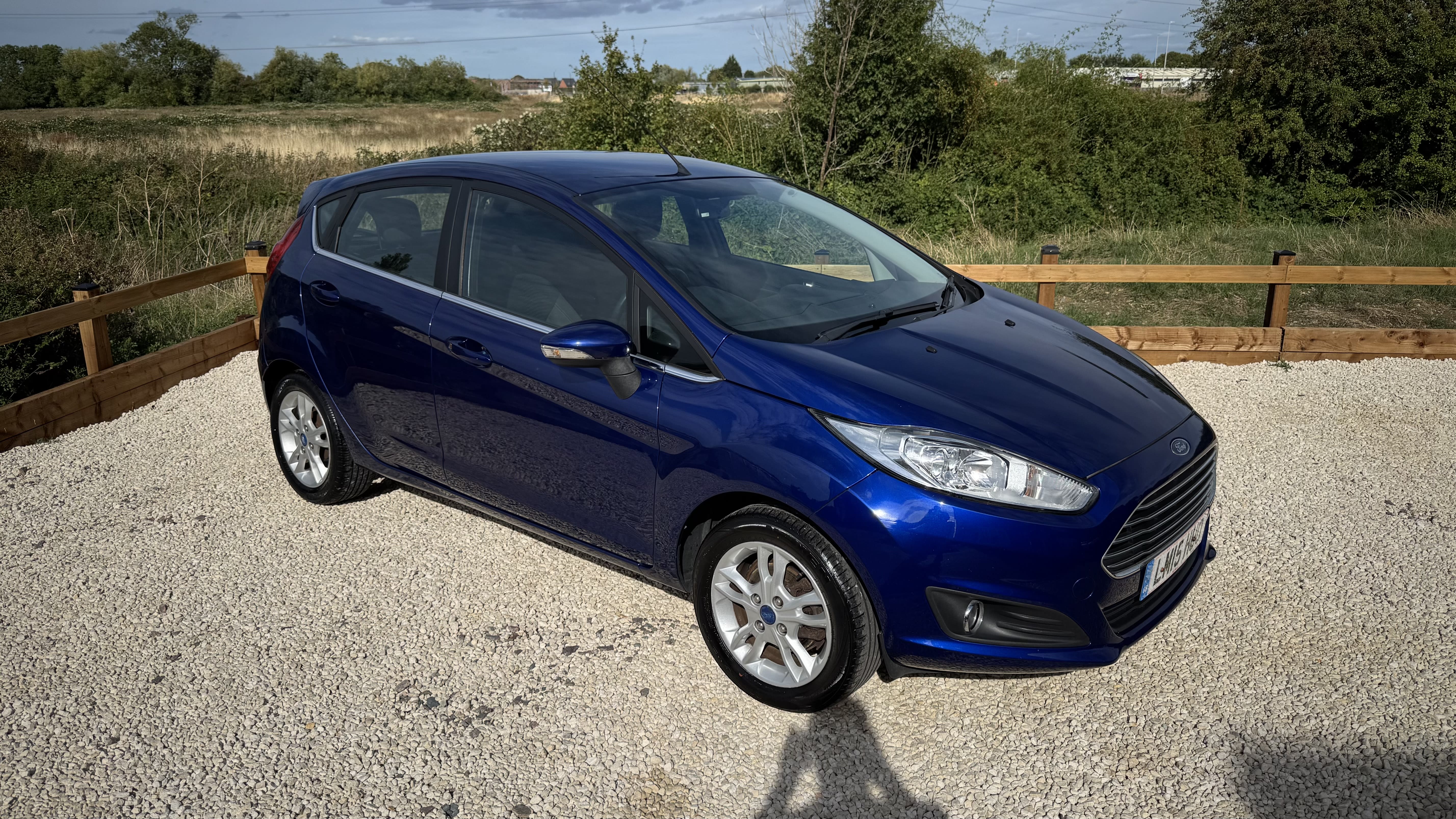 BLUE 2015 FORD FIESTA ZETEC