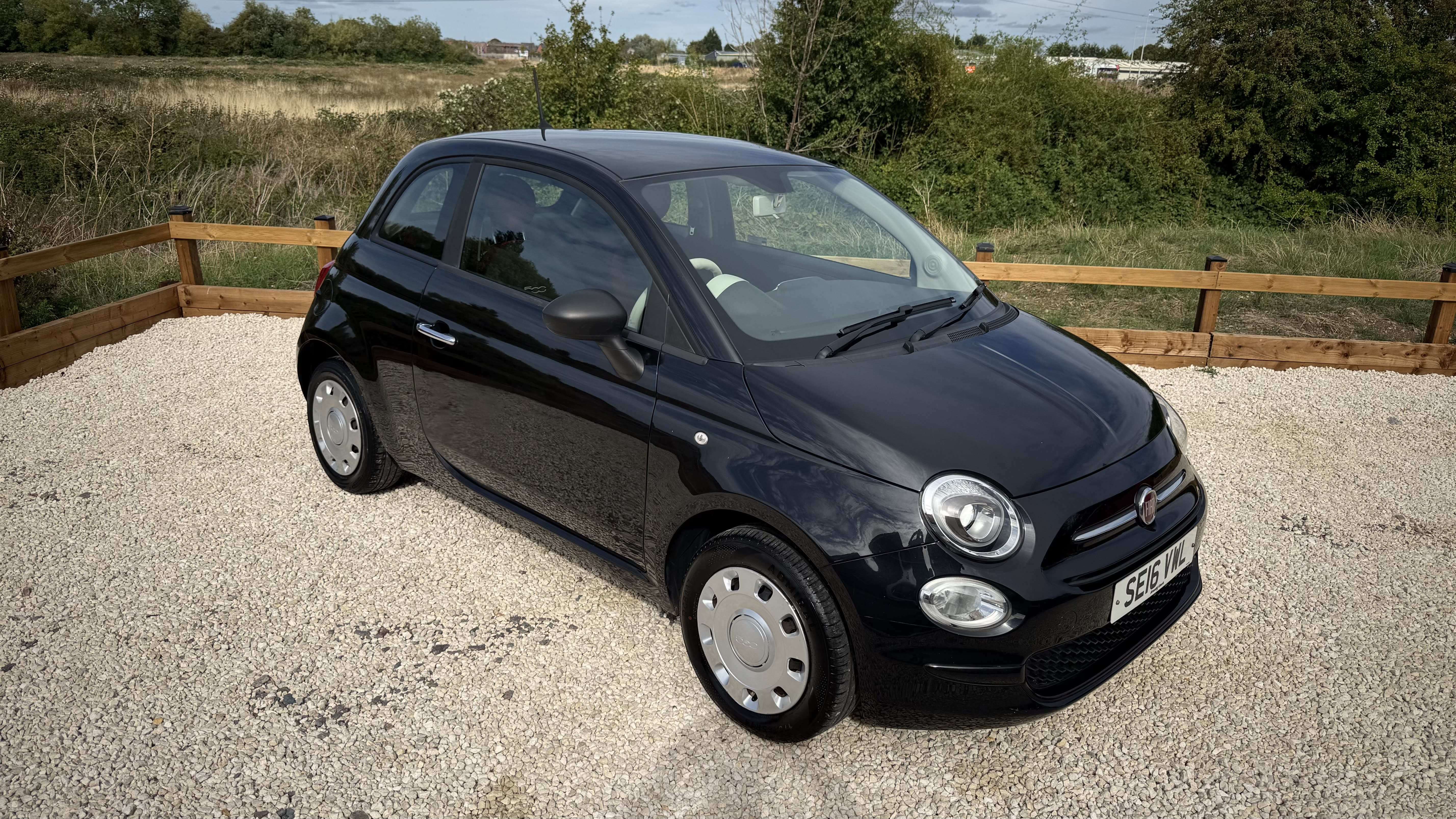 Black 2016 Fiat 500