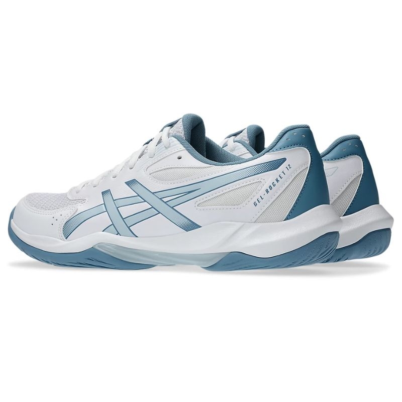Giày Asics Gel - Rocket 12 (trắng xanh biển nhạt) - Hình ảnh 2
