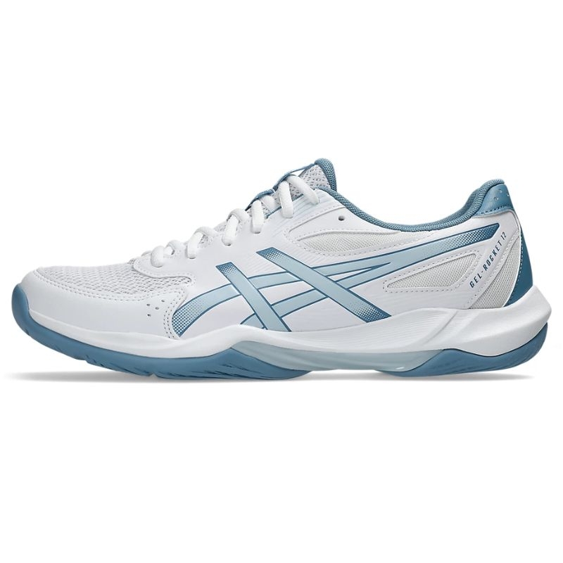 Giày Asics Gel - Rocket 12 (trắng xanh biển nhạt) - Hình ảnh 3