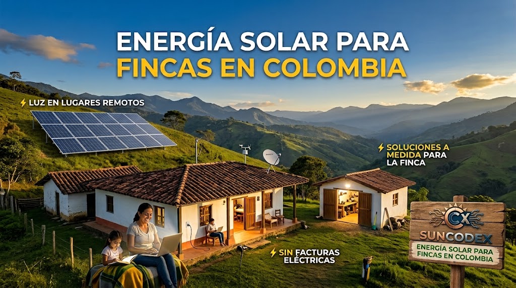 Energía solar para fincas en Colombia