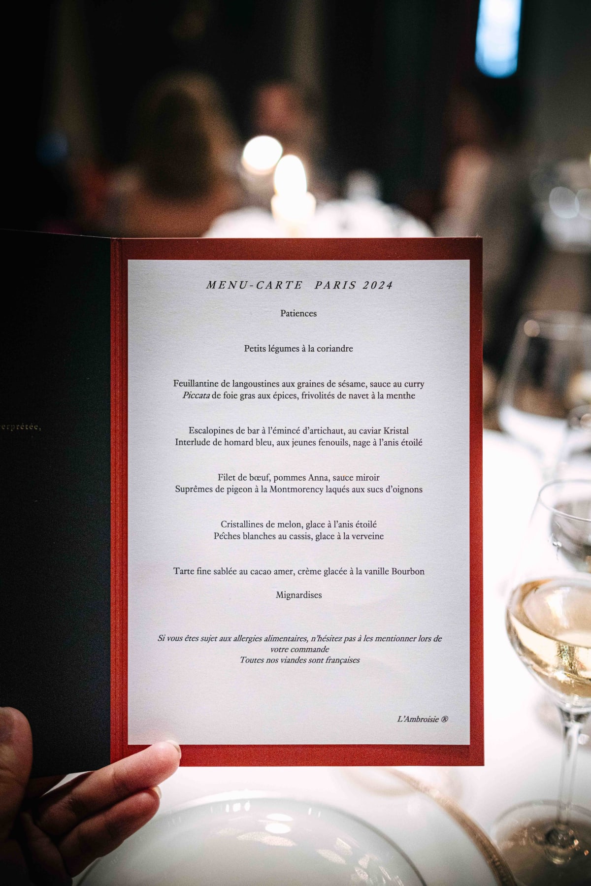 L'Ambroisie, Paris: The Menu (6)