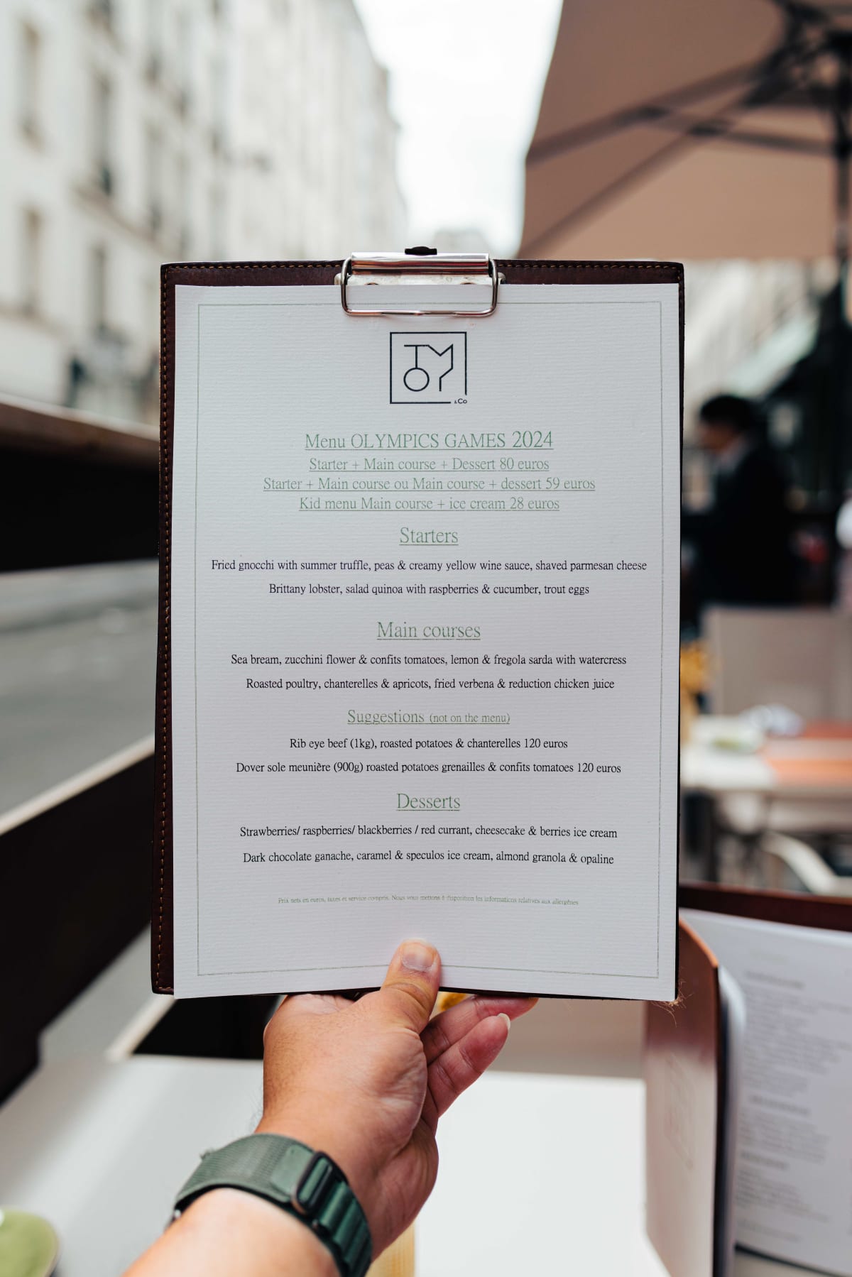 Tomy & Co, Paris: Another Olympic Menu (3)