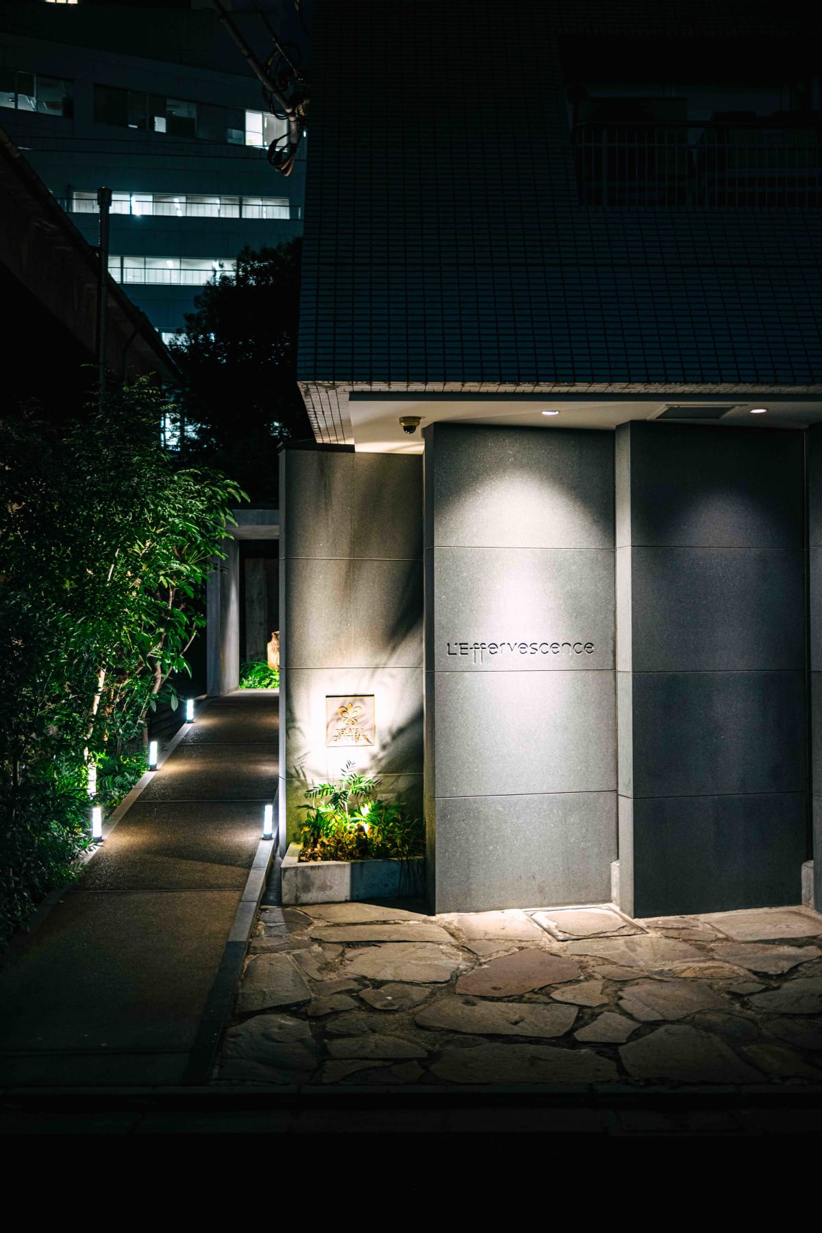 L'Effervescence, Tokyo: the exterior of the detached building in Nishiazabu