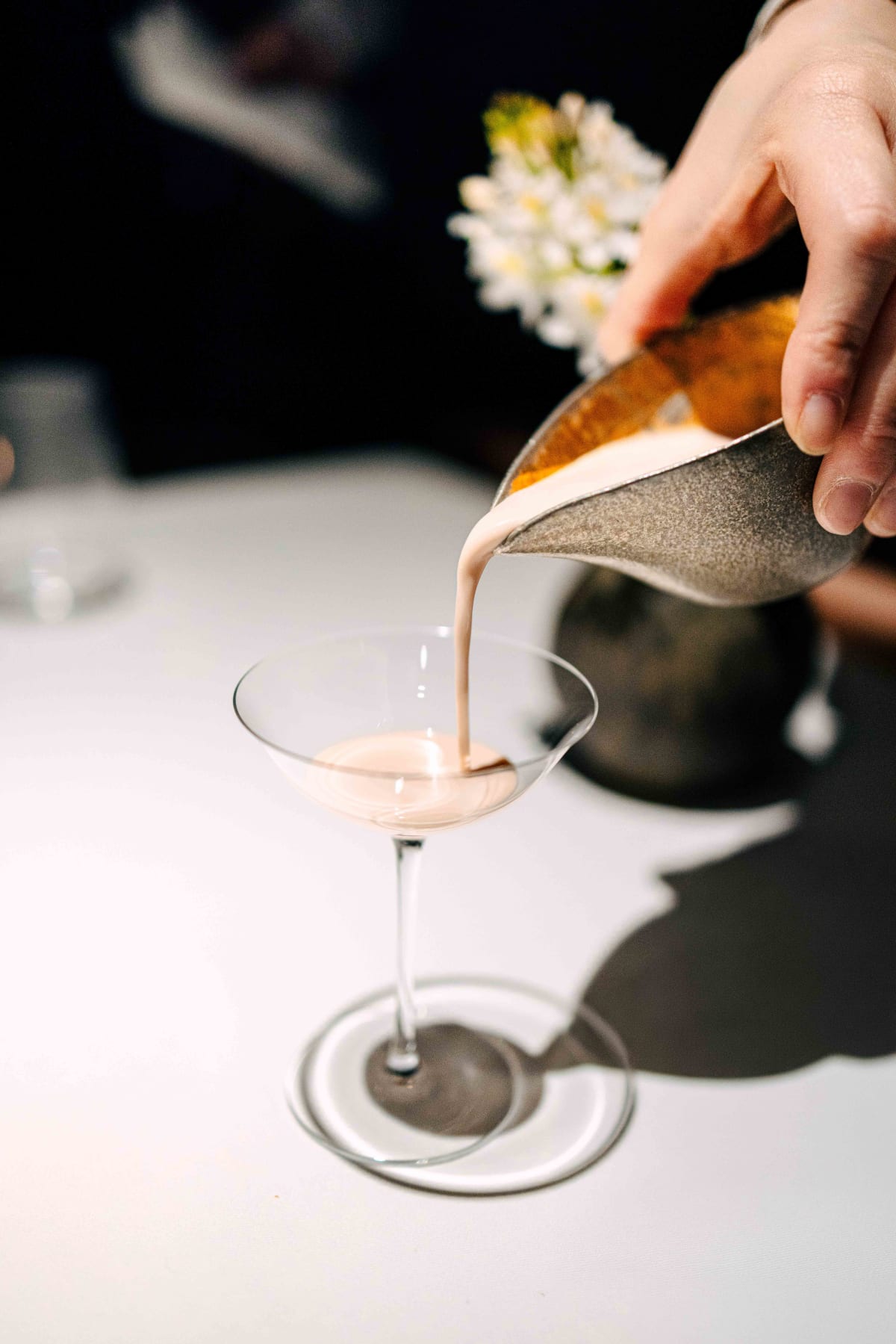 L'Effervescence, Tokyo: the thick cocktail served near the end of the meal