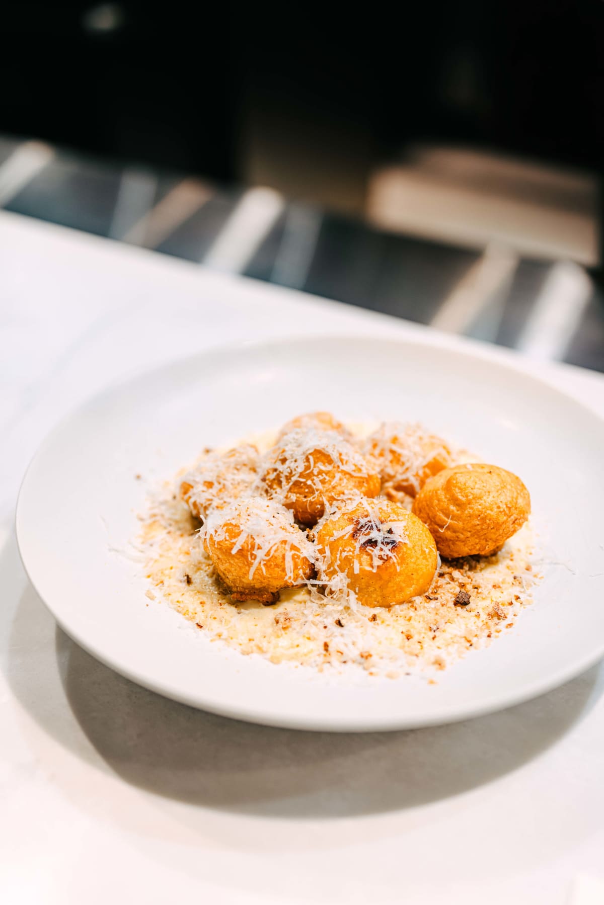 Bistronomy Notre, Seoul: pommes dauphine with fromage and truffle