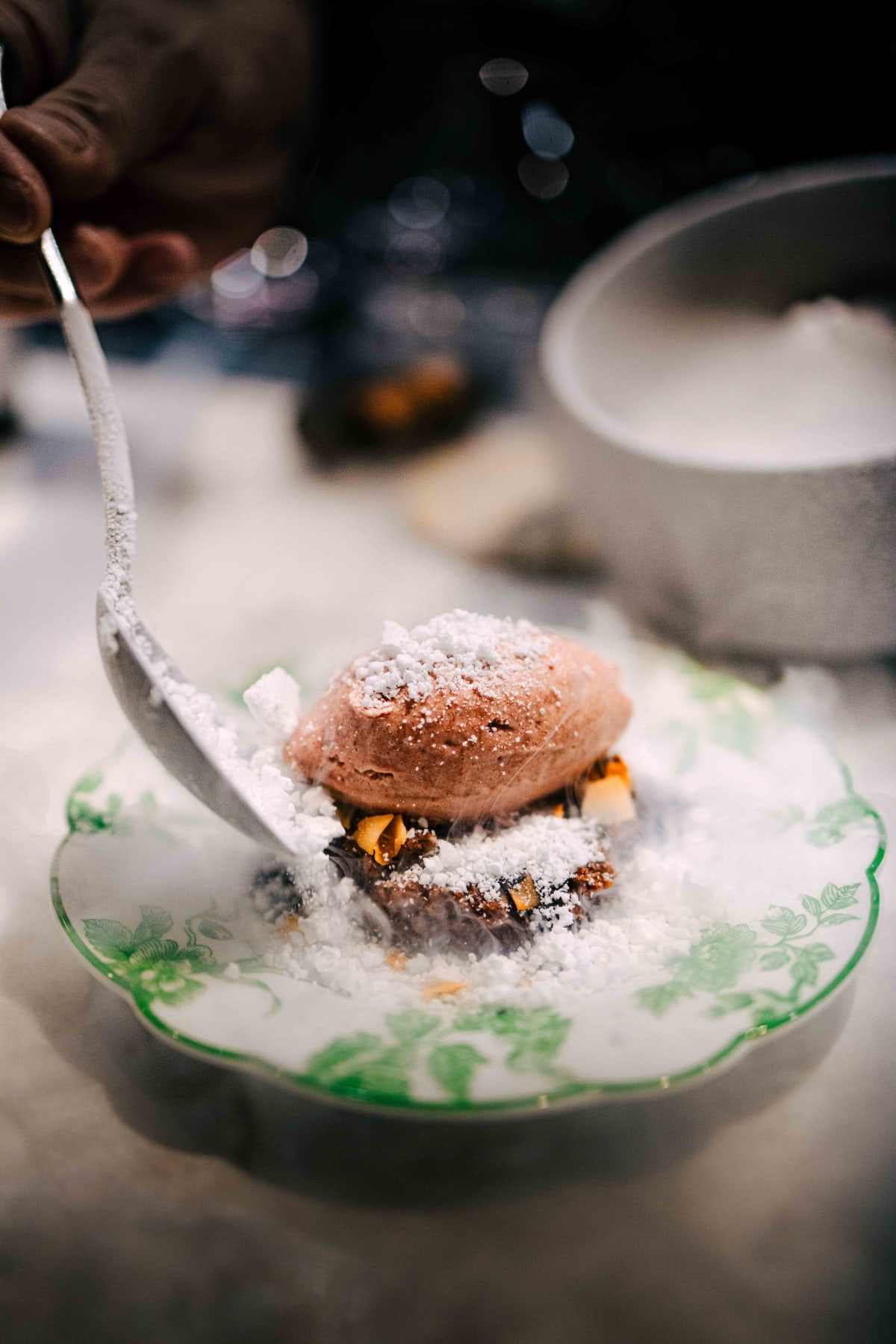 Bistronomy Notre, Seoul: the liquid nitrogen performance at the counter