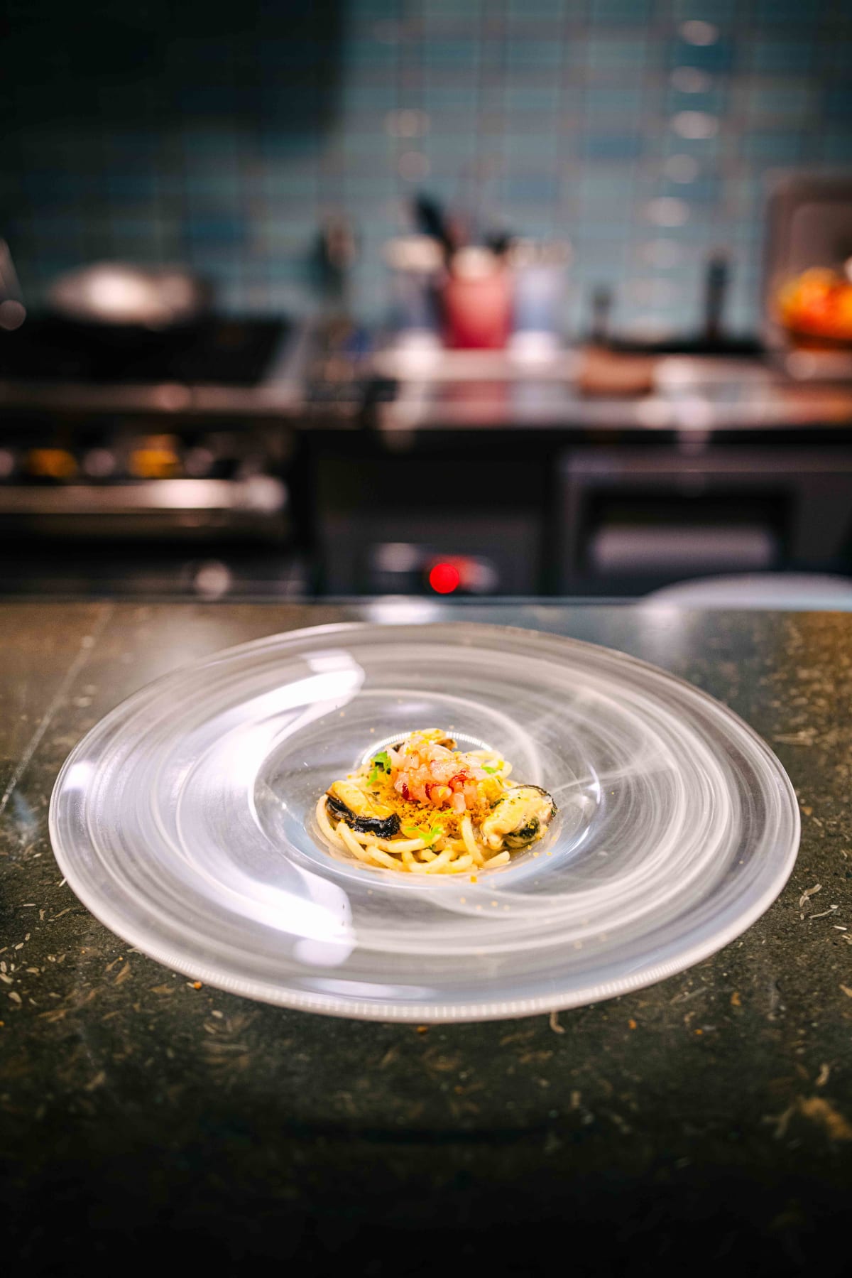 Via Toledo, Seoul: the vongole with carabineros, breadcrumbs and bottarga