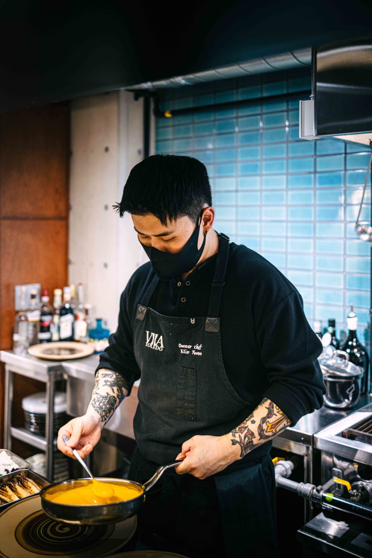 Via Toledo, Seoul: the chef preparing the lamb main