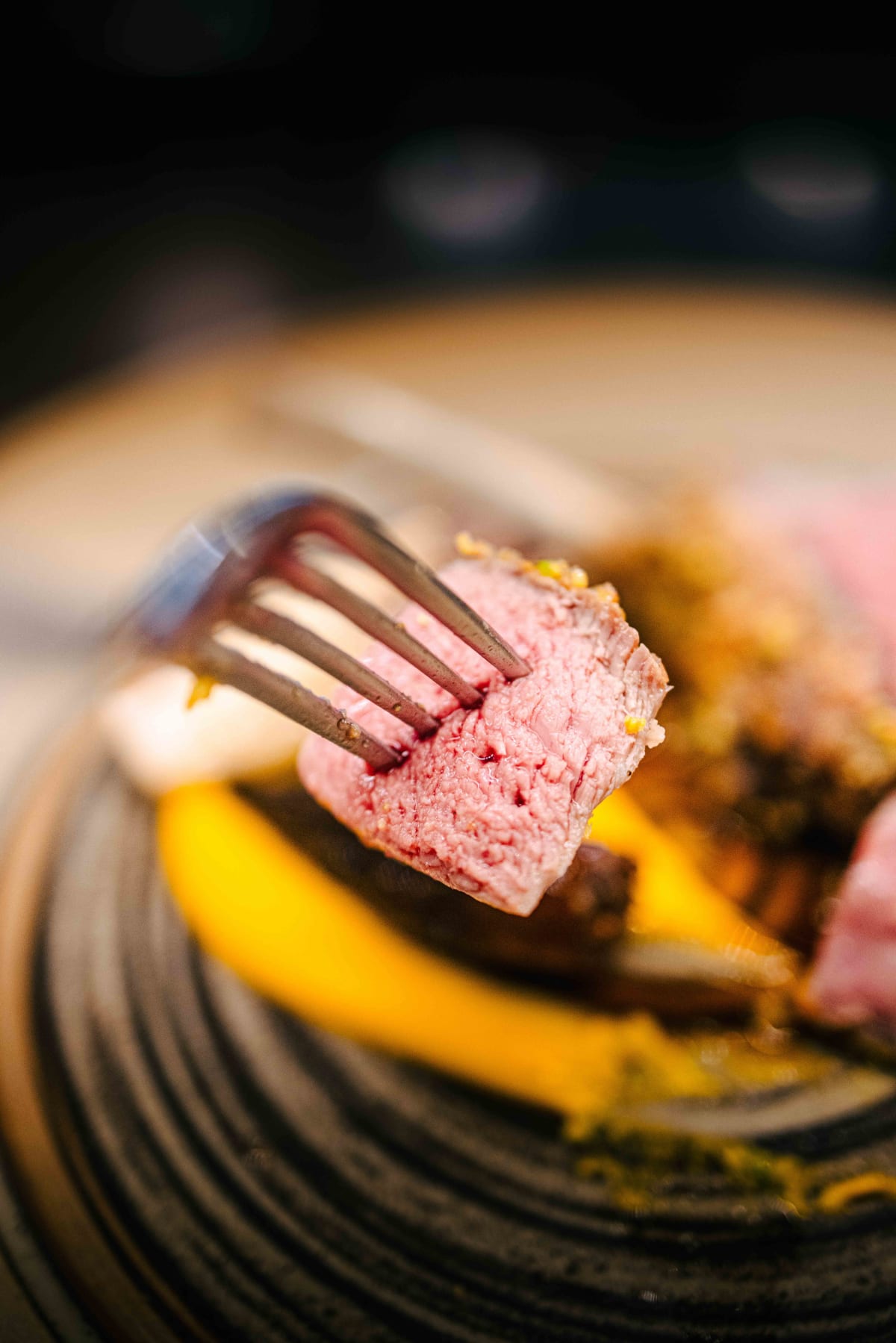 Via Toledo, Seoul: the lamb and morels cut open