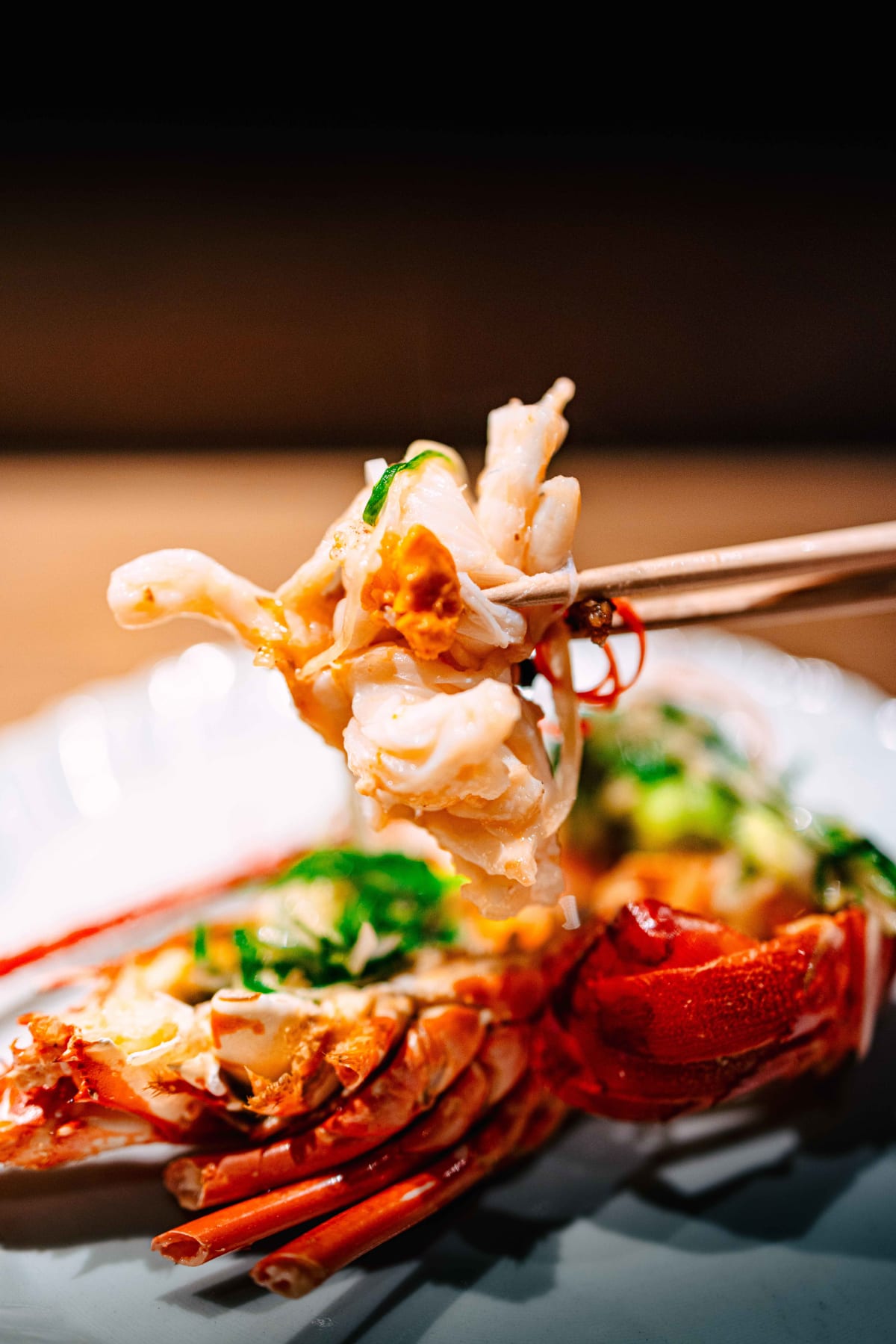 Ippei Hanten, Tokyo: the lobster meat lifted from the shell