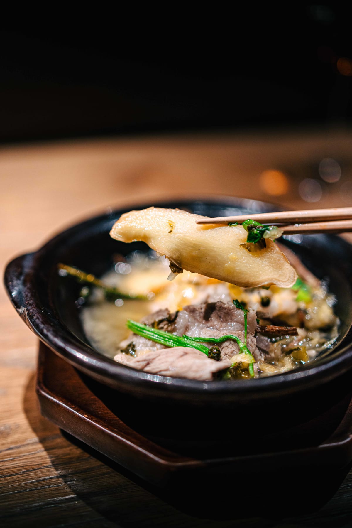 Ippei Hanten, Tokyo: the ingredients taken out of the hotpot