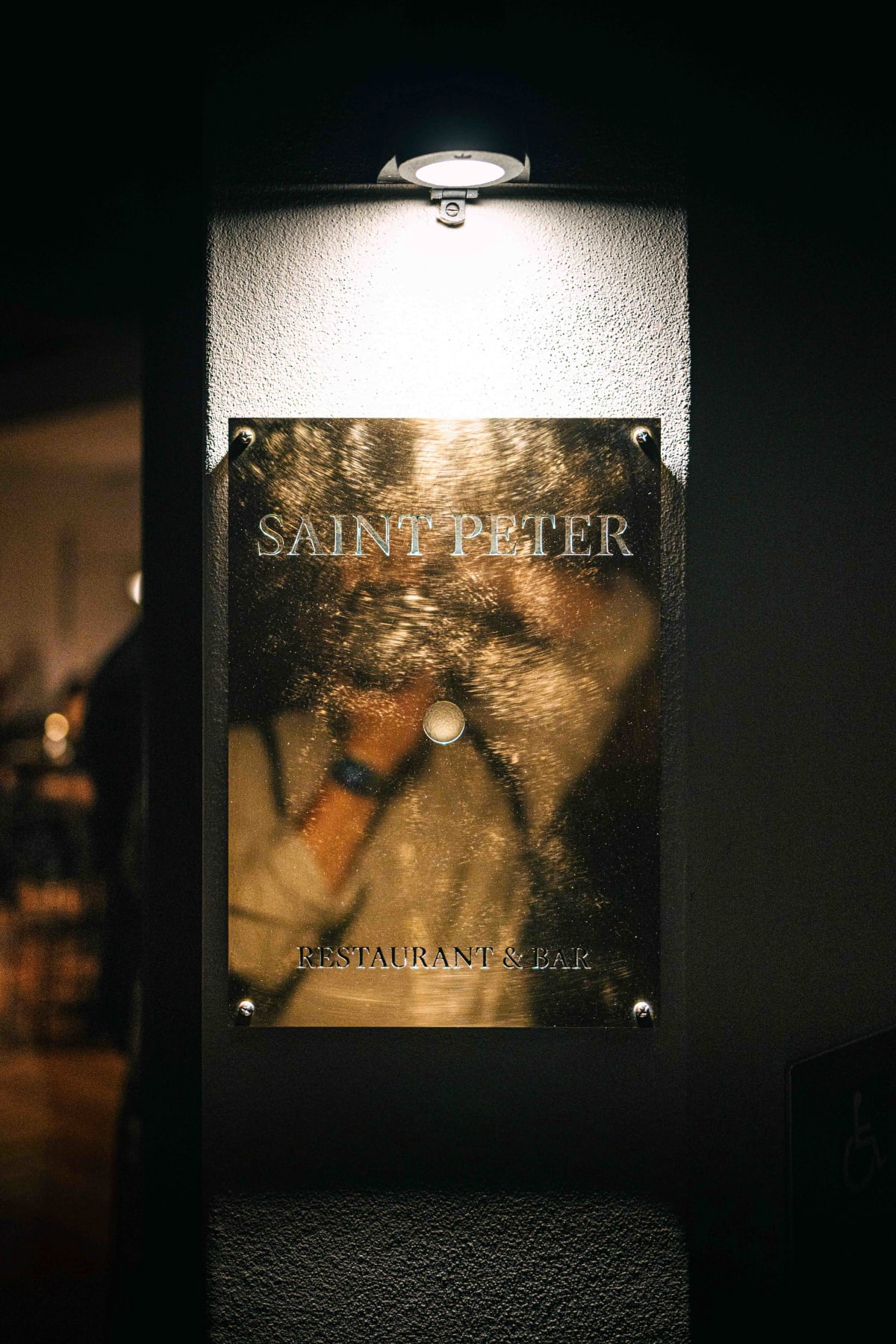 Saint Peter, Sydney: the Saint Peter plaque at the entrance