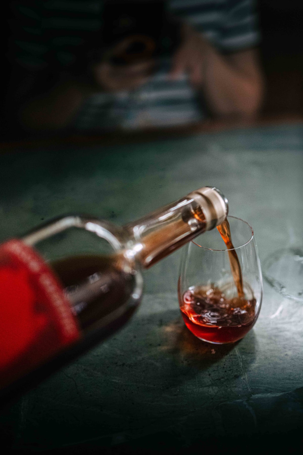 Saint Peter, Sydney: the vermouth being poured
