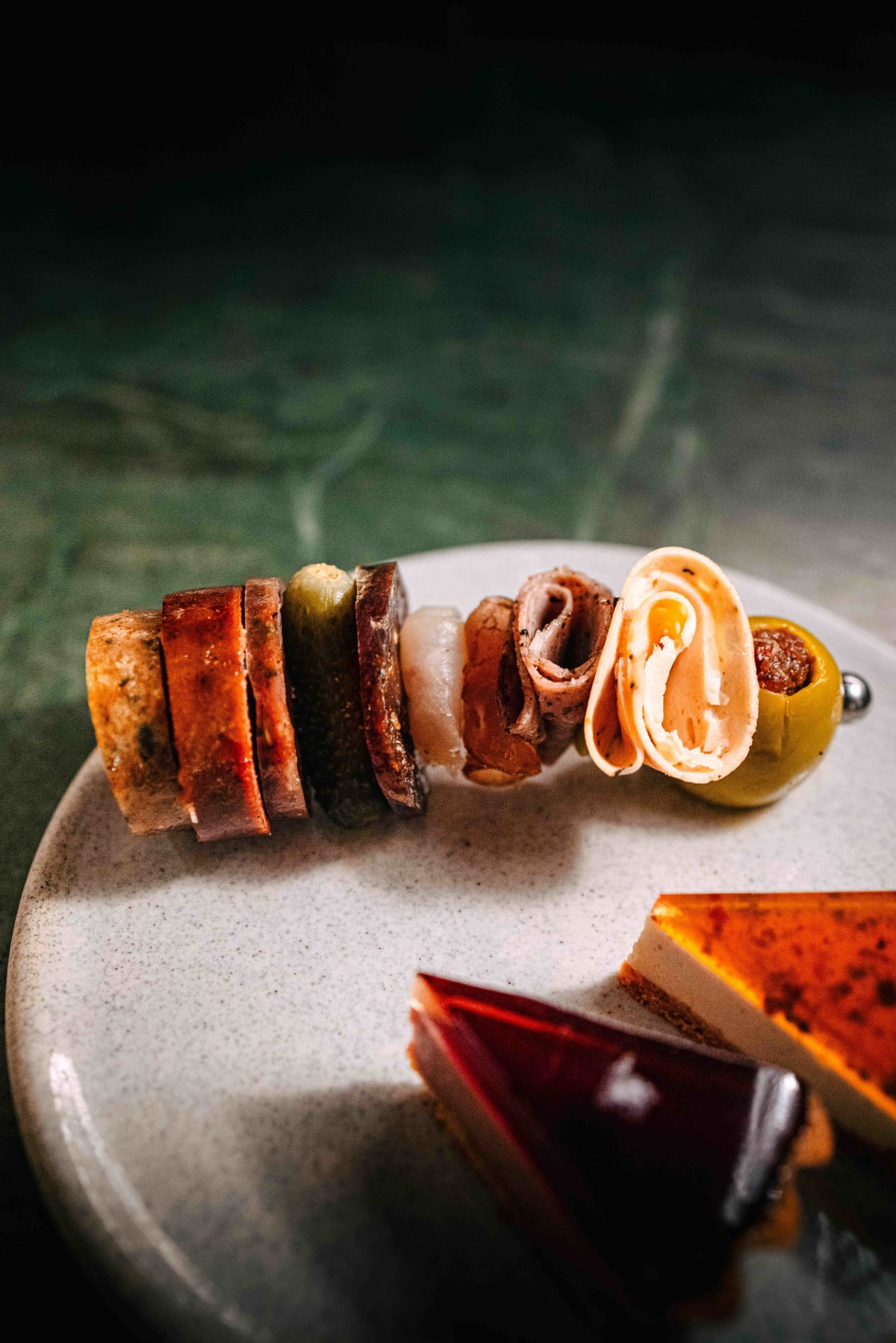 Saint Peter, Sydney: the fish charcuterie pinned in a row