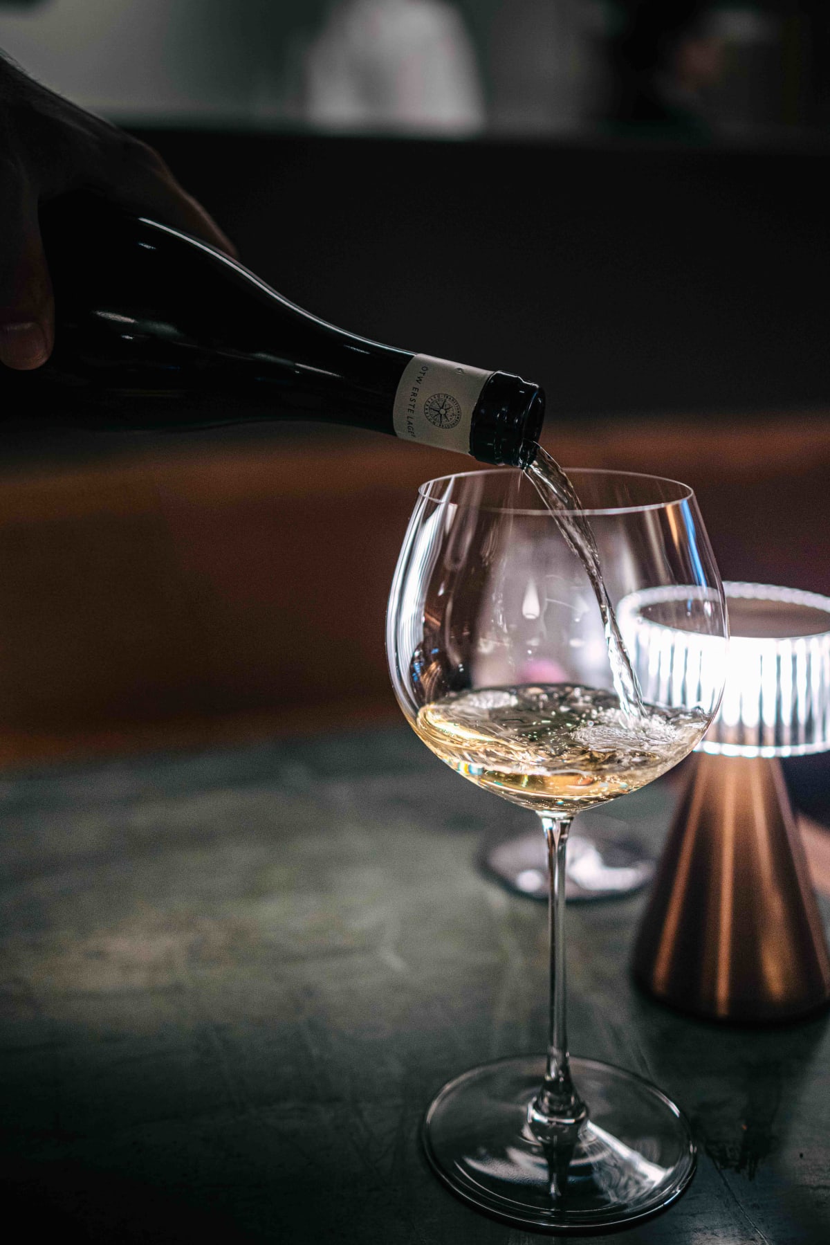 Saint Peter, Sydney: the Grüner Veltliner being poured