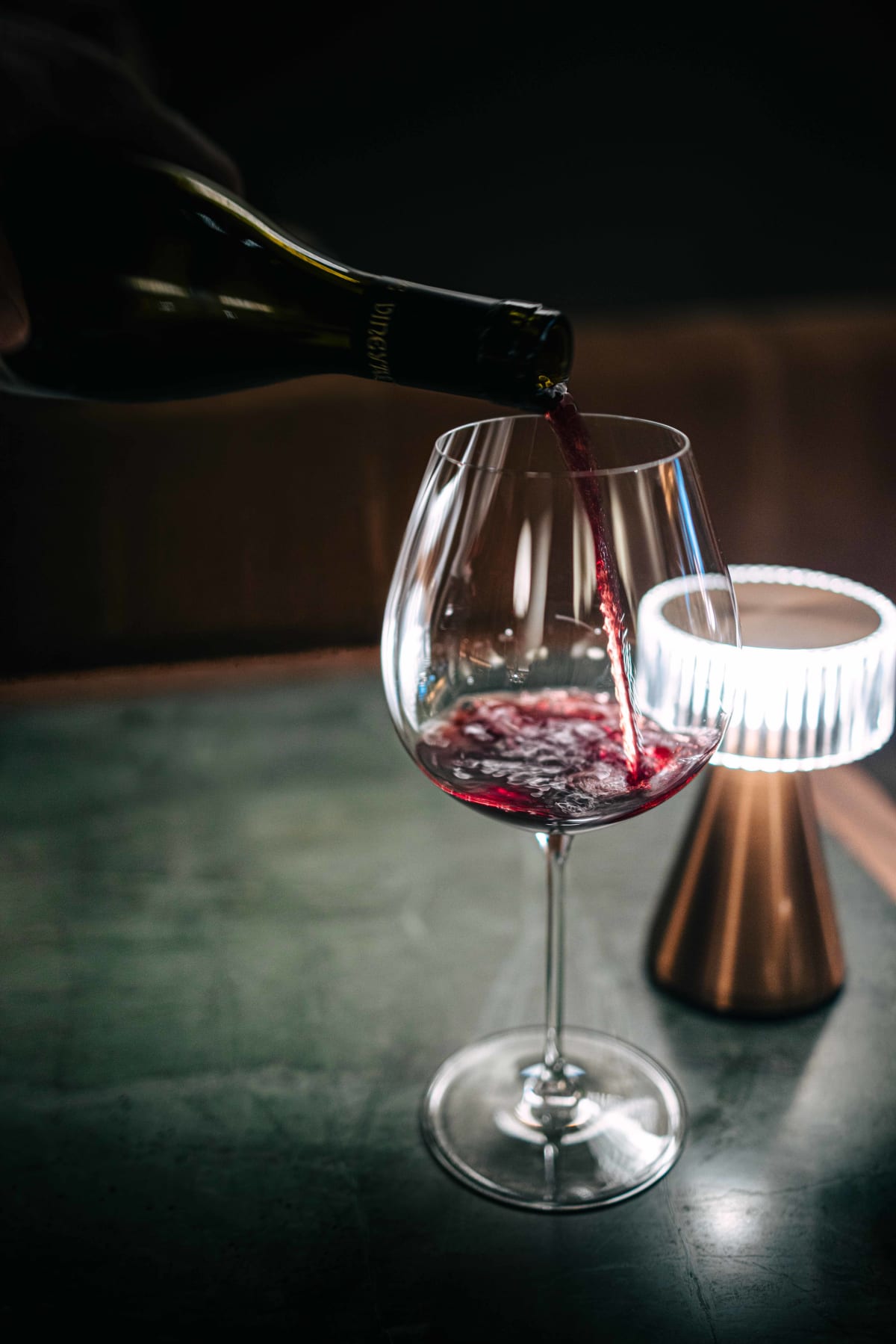 Saint Peter, Sydney: the Pinot Noir being poured