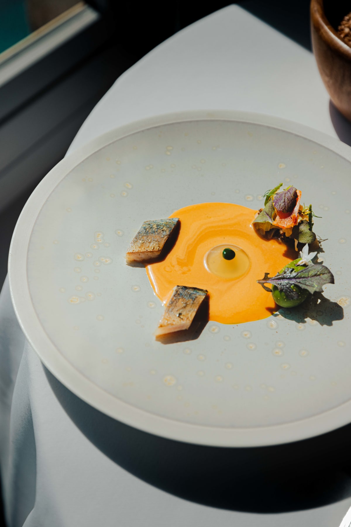 La Chèvre d'Or, Èze: the mackerel with orange sauce and artichoke