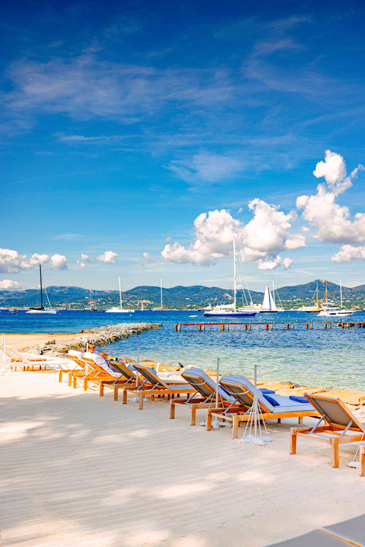 La Terrasse, Saint-Tropez: the hotel's private beach