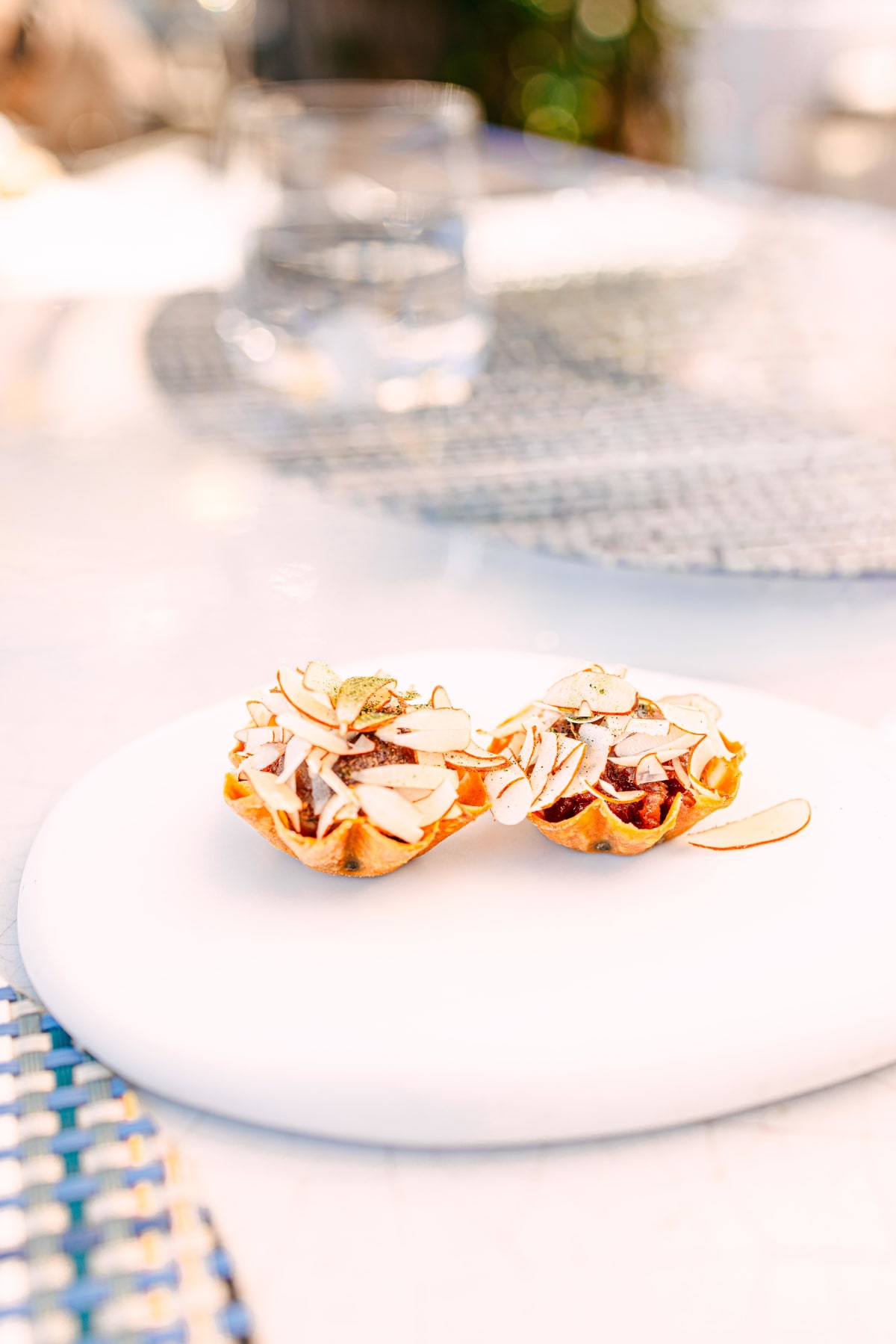 La Terrasse, Saint-Tropez: the tuna tartare with almond