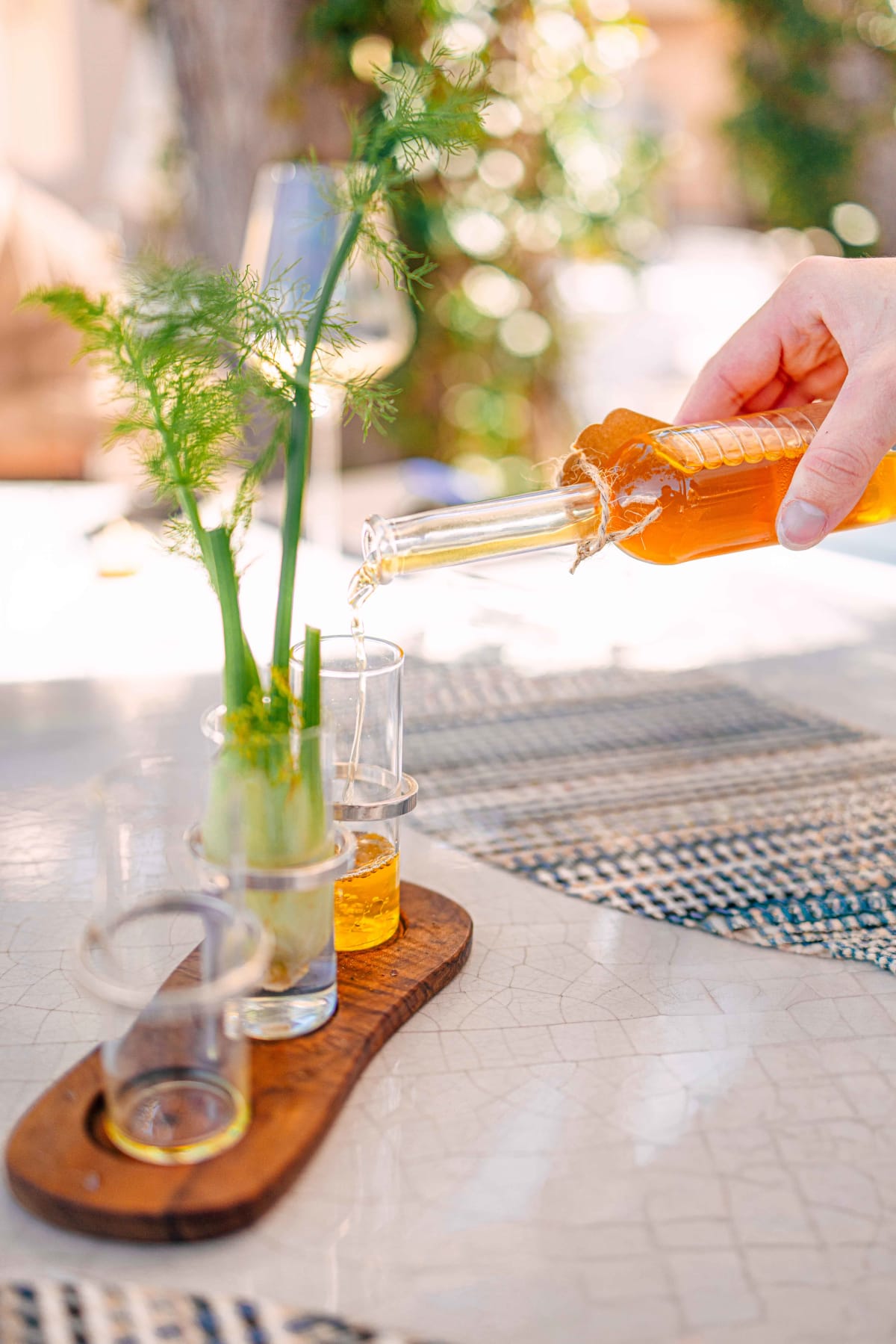 La Terrasse, Saint-Tropez: tomato water with olive oil