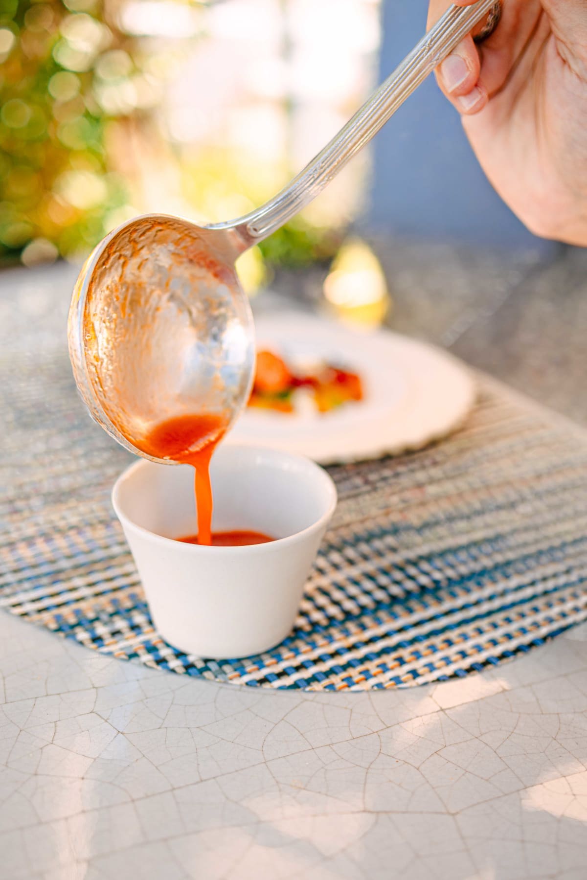 La Terrasse, Saint-Tropez: the cold tomato soup