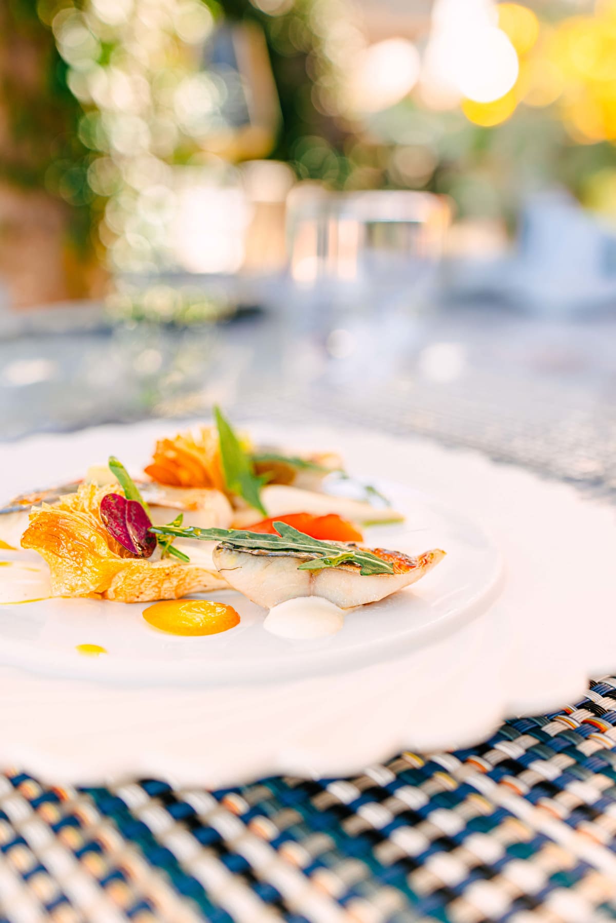 La Terrasse, Saint-Tropez: the mackerel with kumquat and herbs