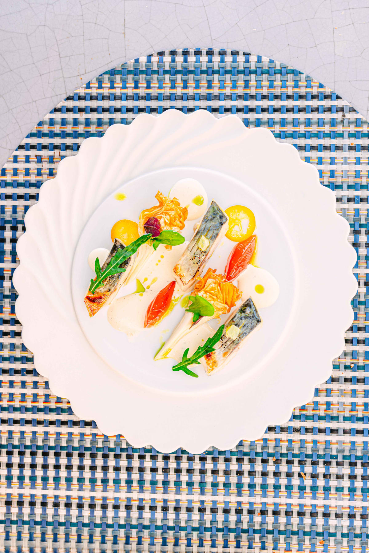La Terrasse, Saint-Tropez: the lisette with artichaut barigoule