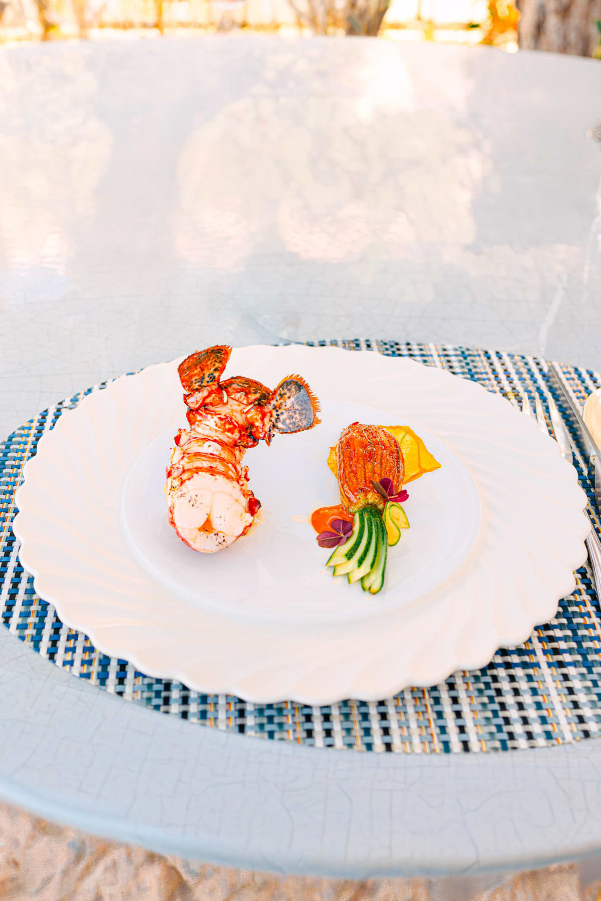 La Terrasse, Saint-Tropez: further views of the lobster