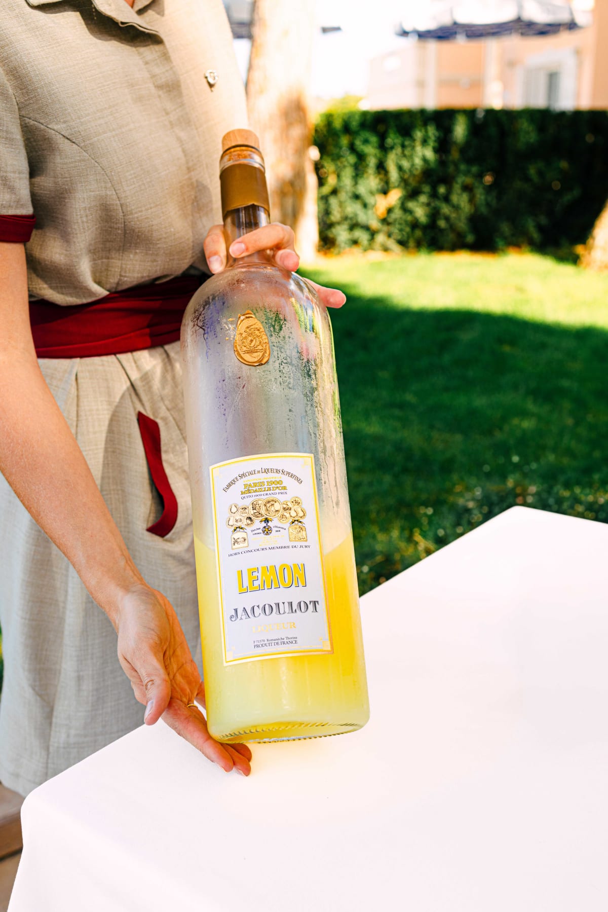 La Terrasse, Saint-Tropez: the Jacoulot lemon liqueur