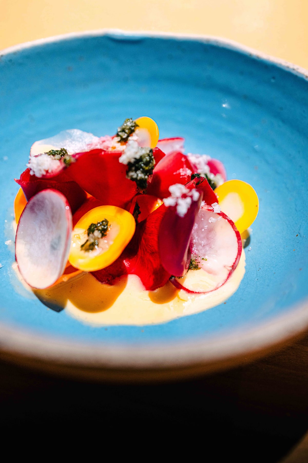 Mauka, Cusco: the root vegetables in the ceviche