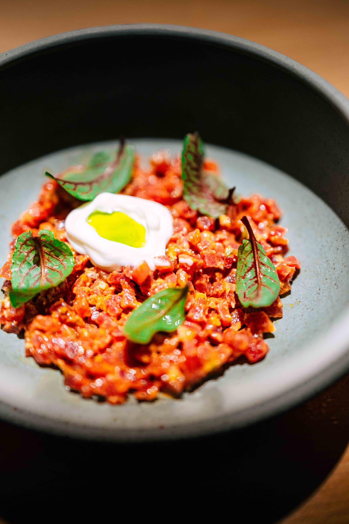 Mauka, Cusco: the alpaca crudo with the cracker
