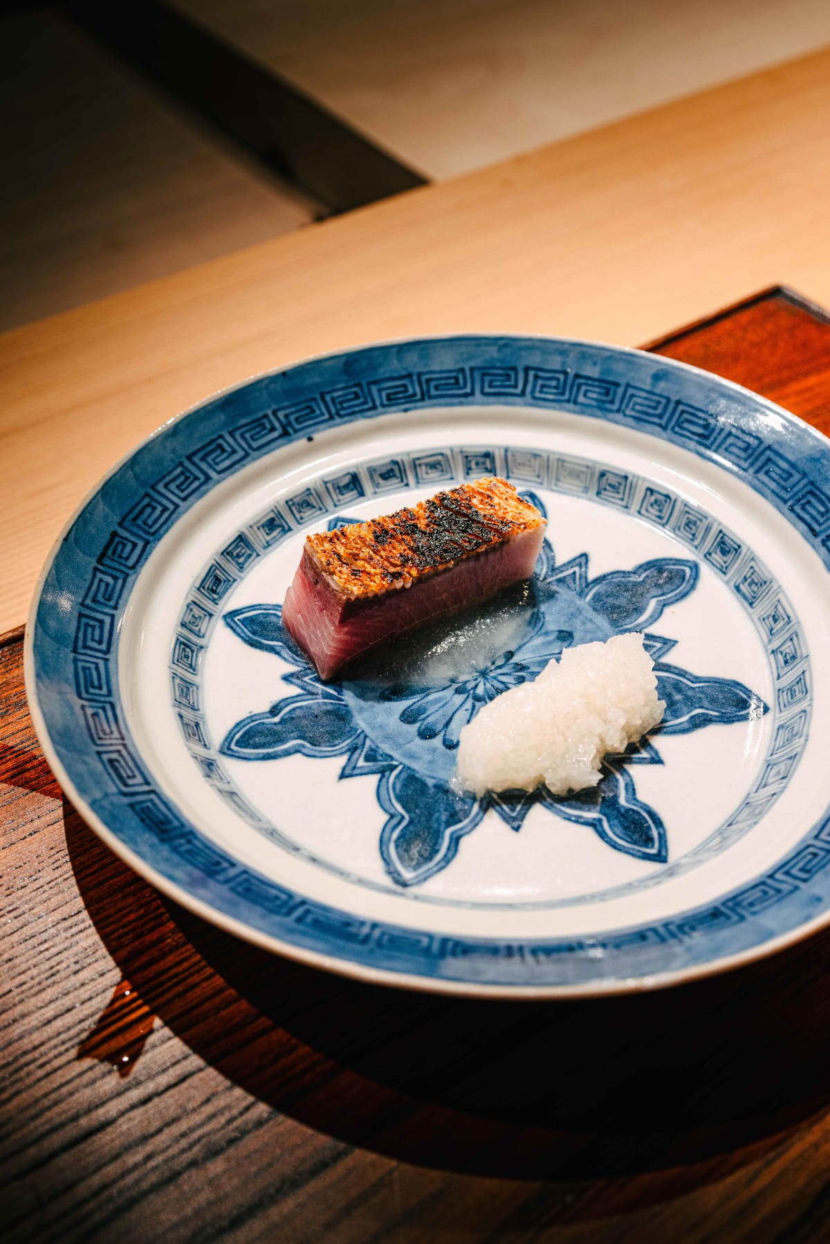 Myoujyaku, Tokyo: the seared skin of the yellowtail