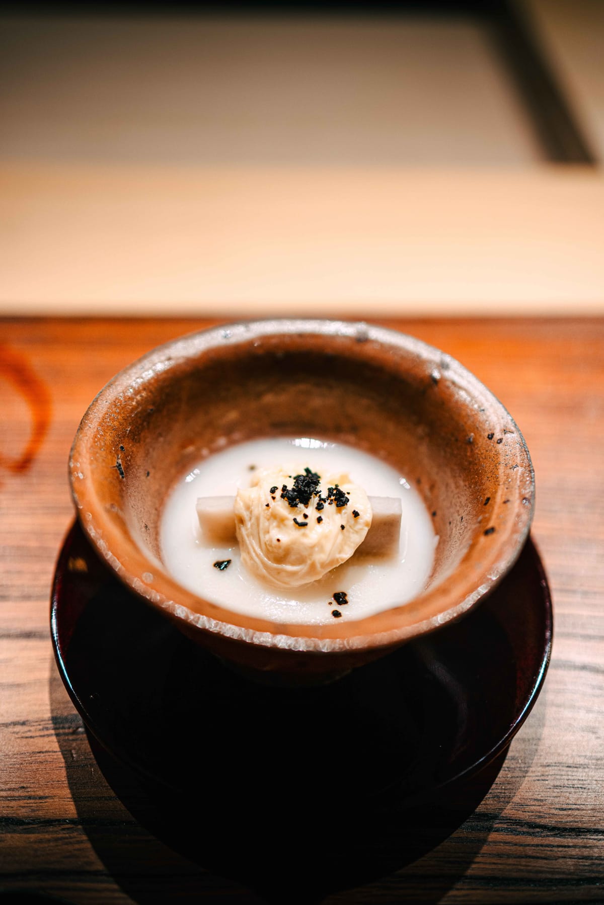 Myoujyaku, Tokyo: the yuba and turnip steamed dish