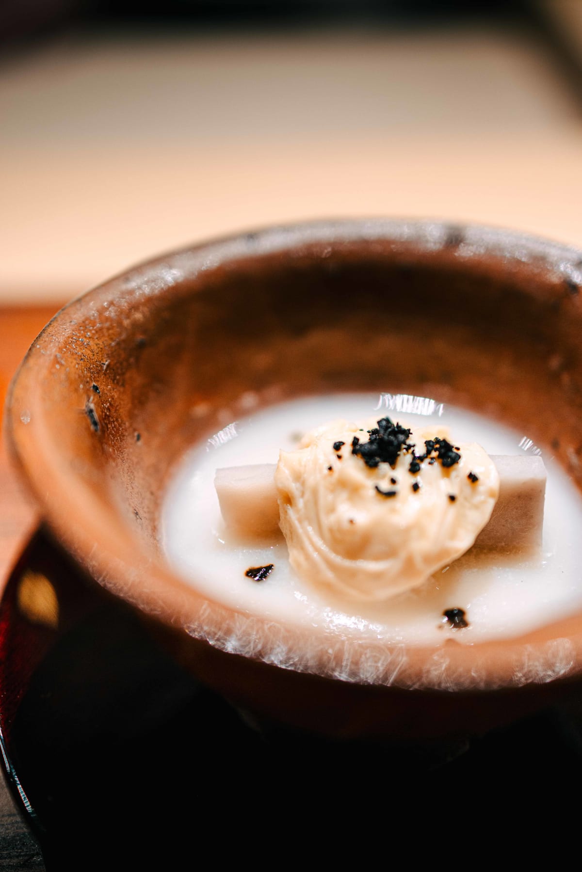 Myoujyaku, Tokyo: the yuba and turnip steamed dish