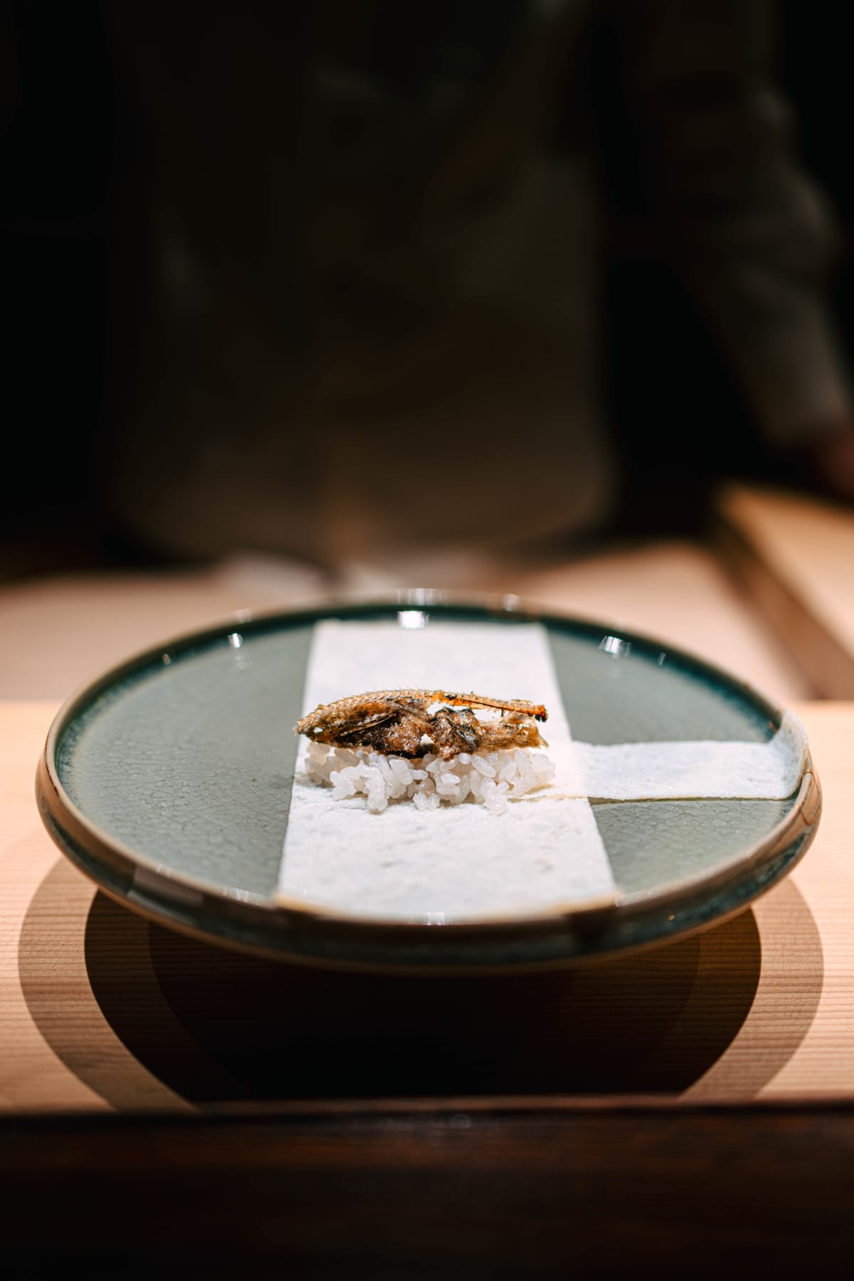 Myoujyaku, Tokyo: the rice and bones on the thin omelette
