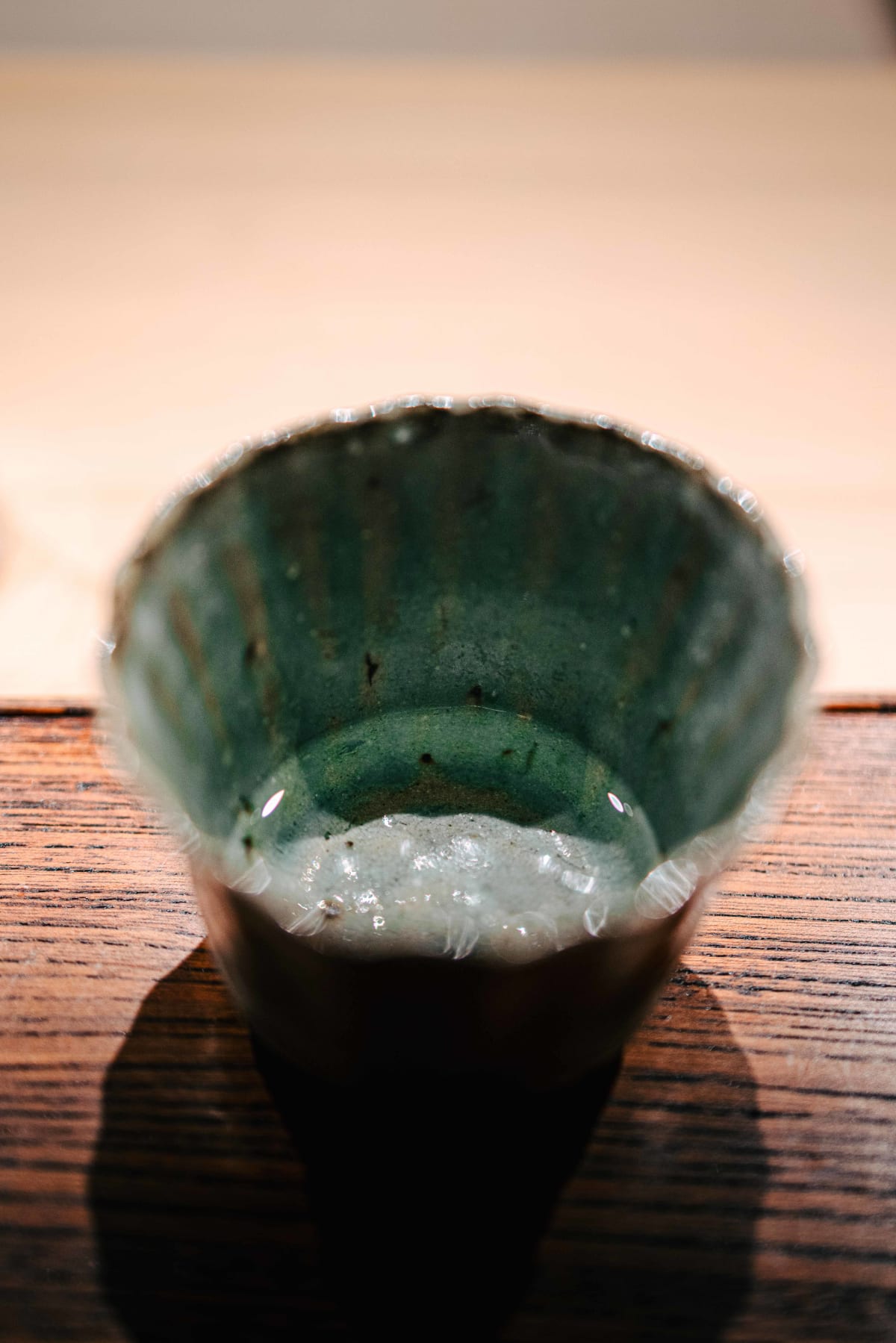 Myoujyaku, Tokyo: the seawater in the glass