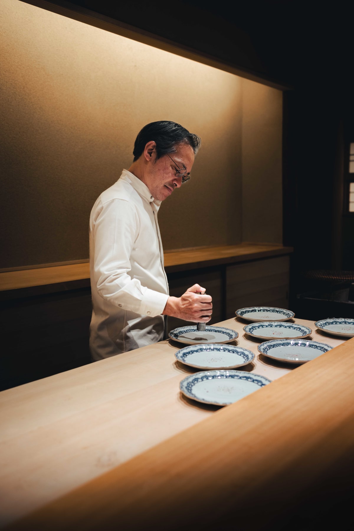 Myoujyaku, Tokyo: the dorayaki being prepared